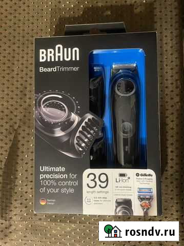 Триммер braun 5542 beardtrimmer новый Кунгур - изображение 1