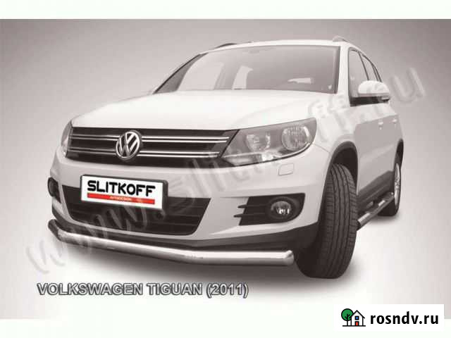 Защита переднего бампера тигуан 2015г Киров - изображение 1