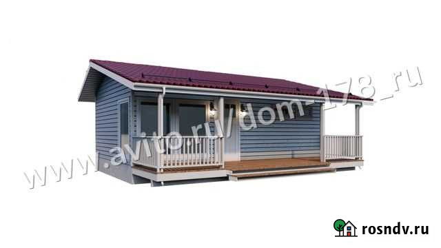 Зимний дом Грон 56м2 с террасой. Для пмж Кировск - изображение 1