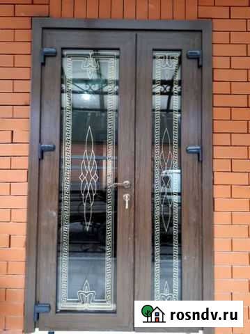 Алюминиевые входные двери Самашки - изображение 1