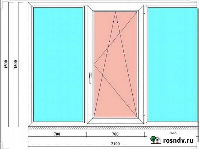 Пластиковое окно 1500х2100 Сургут - изображение 1