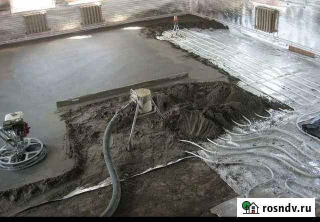 Стяжка пола.Полусухая стяжка пола.Механнизированна Казань - изображение 1