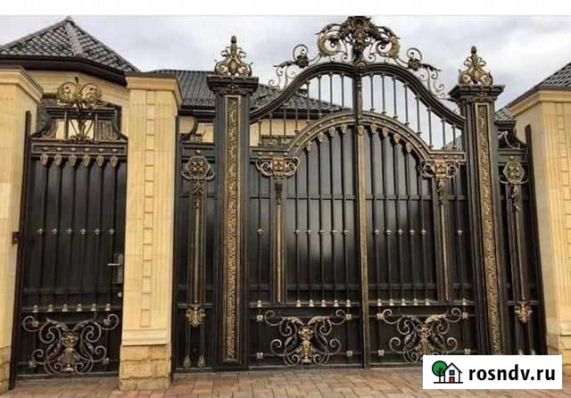Кованые ворота Ахты - изображение 1