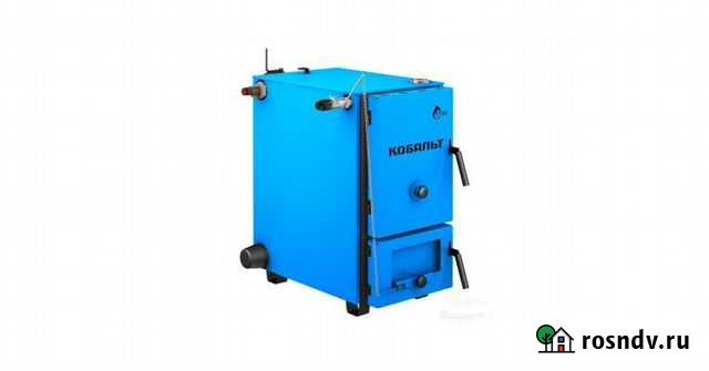 Котел отопительный кобальт 15 твердотопливный Омск - изображение 1