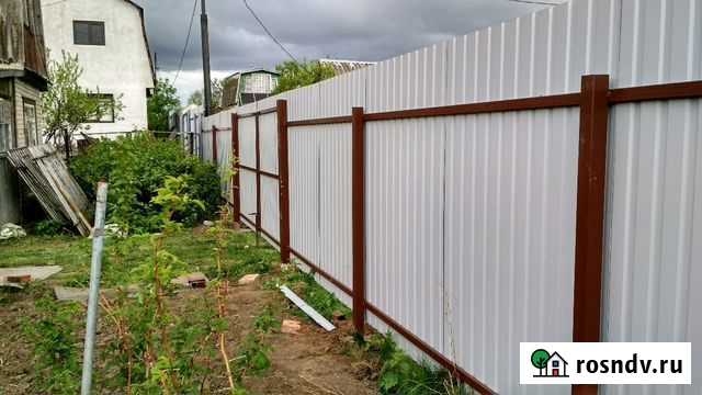 Забор из профнастила, кладовки, тамбуры Нижнекамск - изображение 1