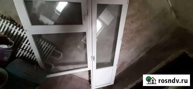 Продам пластиковое окно с дверью бу Торжок - изображение 1