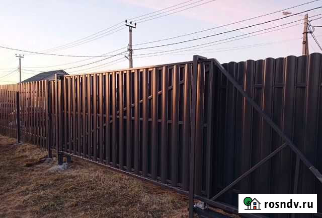 Установка заборов под ключ Вырица - изображение 1