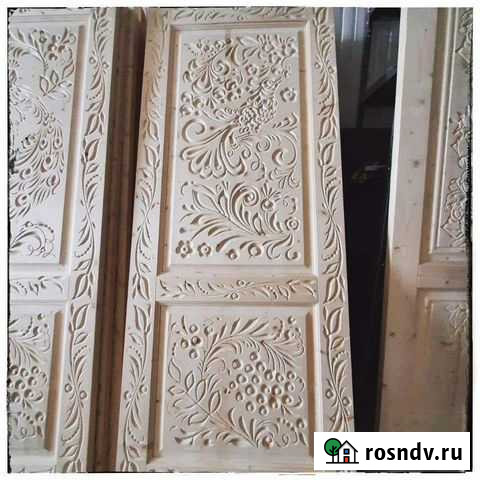 Двери межкомнатные Хохлома резные Пушкино - изображение 1