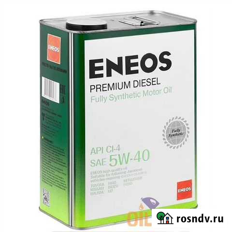 Масло моторное eneos premium diesel CI-4 5W-40 4Л Москва - изображение 1