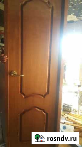 Дверь входная деревянная с коробкой и ручкой Сочи - изображение 1