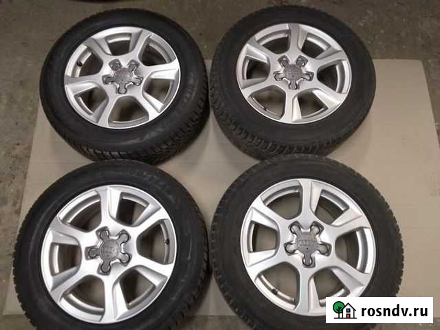 Литые диски 5x112 с резиной 225/55r16 Смоленск - изображение 1