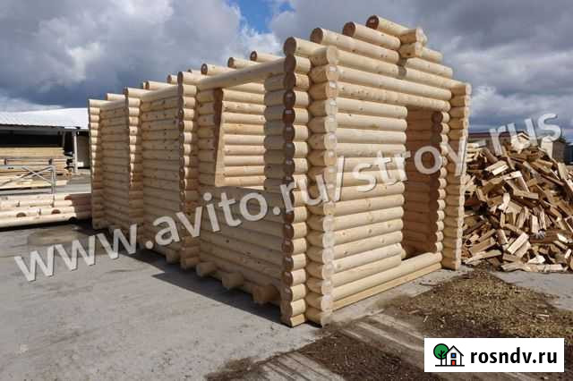 Сруб бани 3.0х6.2м. с лагами из бревна (Видео) Дружная Горка - изображение 1