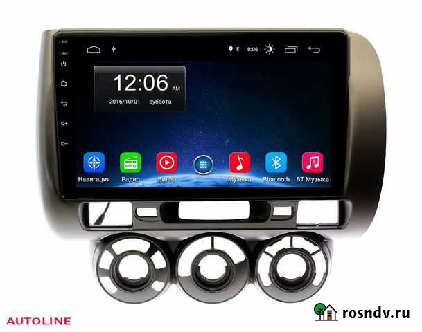 Магнитола для Honda Fit 2002-2007. Android Краснодар - изображение 1