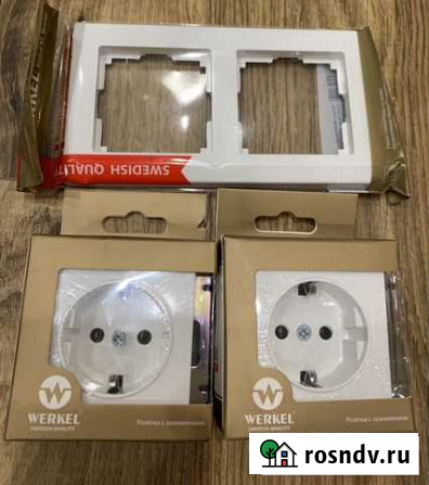 Розетки с заземлением werkel новые Ноябрьск - изображение 1