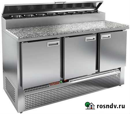 Стол для пиццы hicold PZE2-111GN (1/6) камень Грэсовский - изображение 1