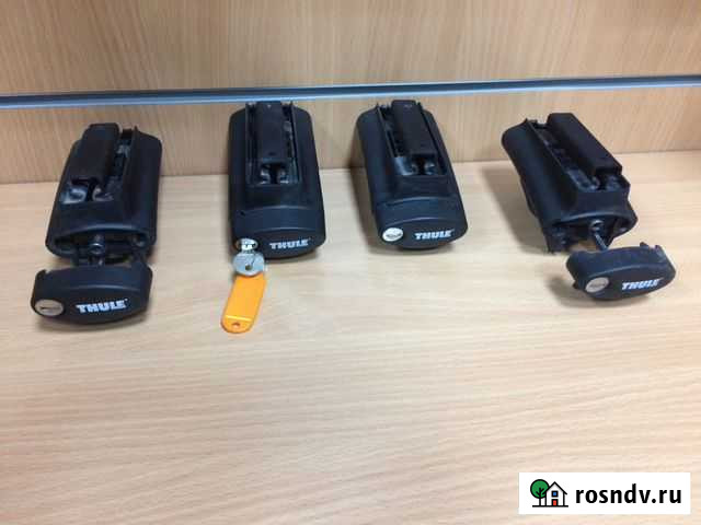 Опоры Thule 775 б/у на рейлинги автомобиля Москва - изображение 1