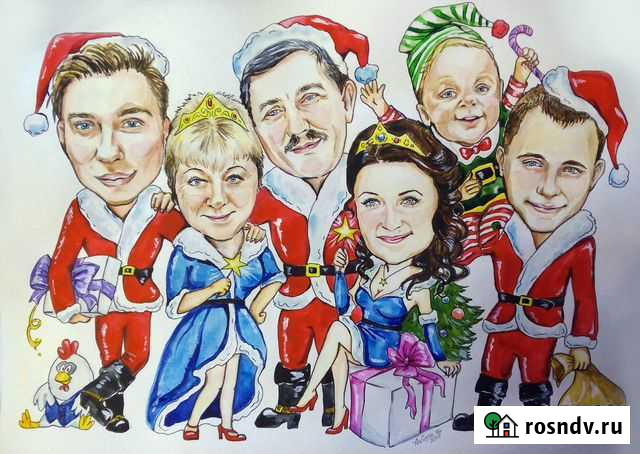 Портреты, шаржи по фото, фотошоп, картины Мурино - изображение 1