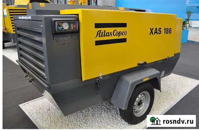 Дизель компрессор Atlas Copco XAS 186 Dd на шасси Батайск - изображение 1