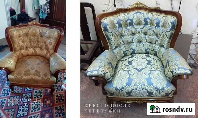 Перетяжка мягкой мебели Подольск - изображение 1