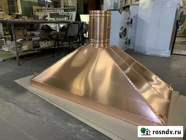 Зонт вытяжной из меди Елабуга - изображение 1