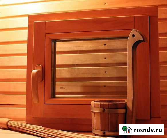 Деревянные окна для бани и сауны Брянск - изображение 1