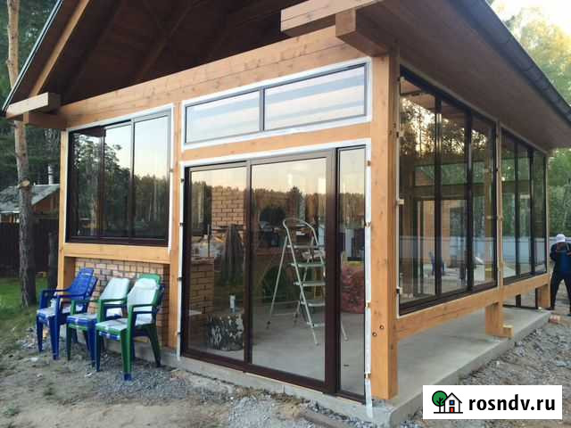 Остекление веранд, террас, беседок Новосибирск - изображение 1