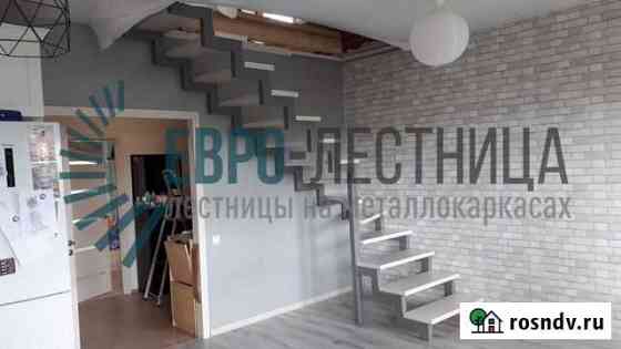 Лестница на второй этаж (каркас + ступени) Давлеканово