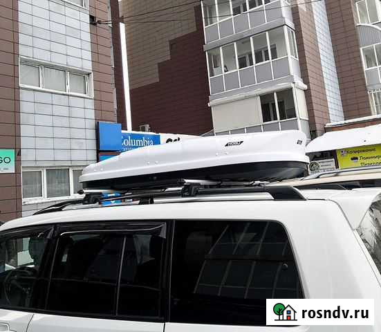 Автобокс на крышу авто Nobu Cross 380 Белый Иркутск - изображение 1