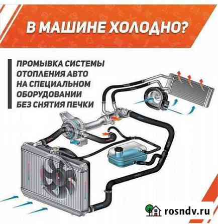 Промывка системы охлаждения,радиатор печки Ачинск