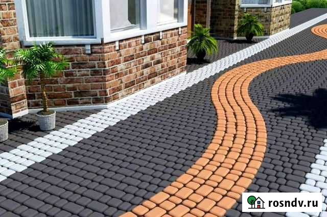 Укладка тротуарной плитки, бордюров Новороссийск - изображение 1