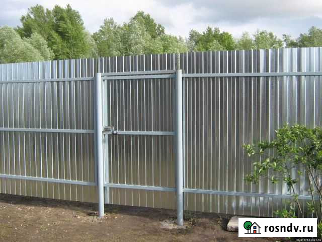 Заборы из профлиста с монтажом Кольцово - изображение 1