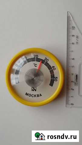 Ретро термометр комнатный. Работает. 1975 г Новосибирск - изображение 1