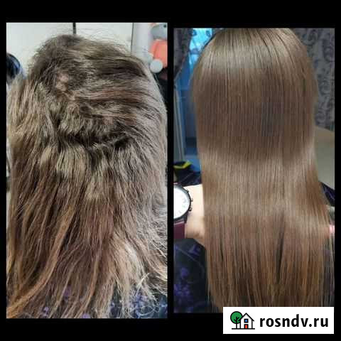 Кератиновое выпрямление, восстановление волос, бот Большой Камень - изображение 1