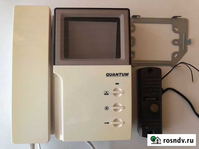 Видеодомофон Quantum QM-4HP с кнопкой Activision Белоозёрский - изображение 1