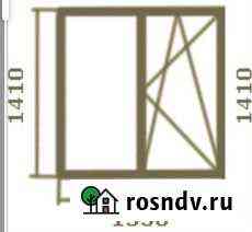 Пластиковое окно 1410х1350 Сургут