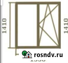 Пластиковое окно 1410х1350 Сургут - изображение 1