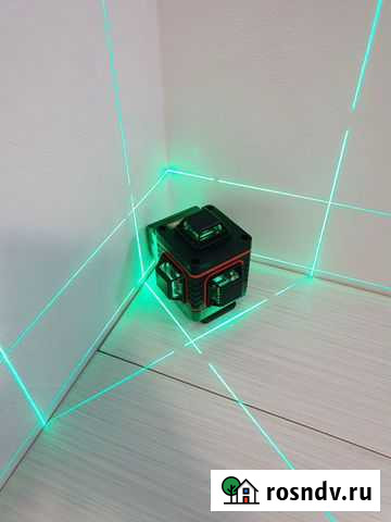 Лазерный уровень нивелир 4D/16 линий 360 (зеленый) Реутов - изображение 1