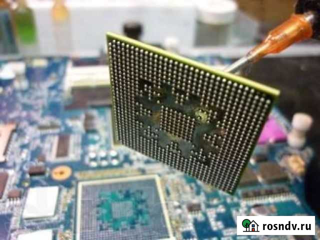 Замена/реболл чипов мостов и видео карт Тюмень - изображение 1