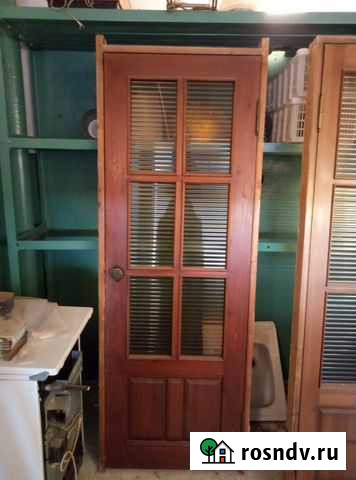 Межкомнатные двери б/у. в хорошем состоянии, сосна Волжский - изображение 1