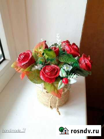 Букет из солёного теста, поделка для школы и детск Белгород - изображение 1