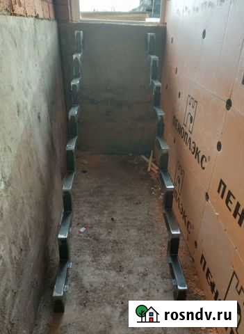 Лестница в подвал (металлокаркас зигзаг) Давлеканово - изображение 1