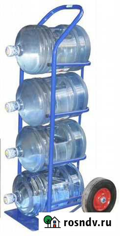 Тележка для бутылей воды вд-4 литые/пневмо колеса Великий Новгород - изображение 1