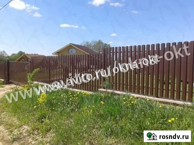 Еврозабор из штакетника Салават - изображение 1