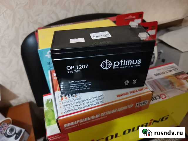 Аккумулятор Optimus OP 1207 (12V / 7Ah) Гаспра - изображение 1