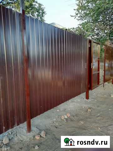 Забор из профнастила, сетки рабица, ворота Таганрог - изображение 1