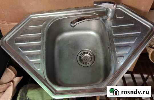Раковина из нержавейки со смесителем Нововоронеж - изображение 1