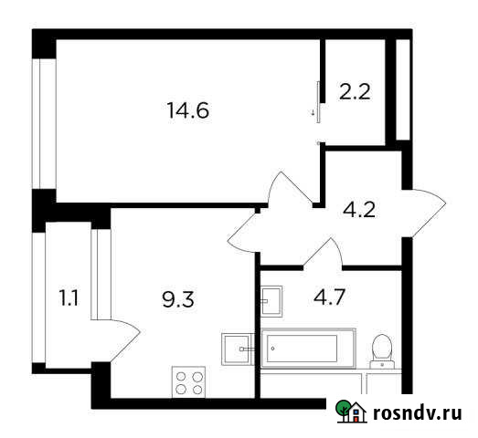 1-комнатная квартира, 36 м², 8/22 эт. на продажу в Московском Московской области Московский - изображение 1
