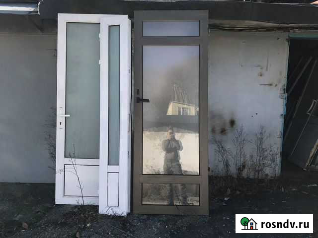 Алюминиевые двери бу Туапсе - изображение 1