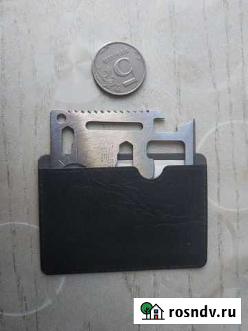 Мультиинструмент мультитул карта выживания в чехле Мурино - изображение 1