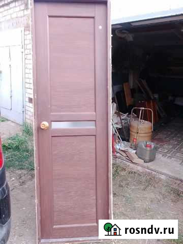 Межкомнатные двери бу с коробкой 60см Альметьевск - изображение 1
